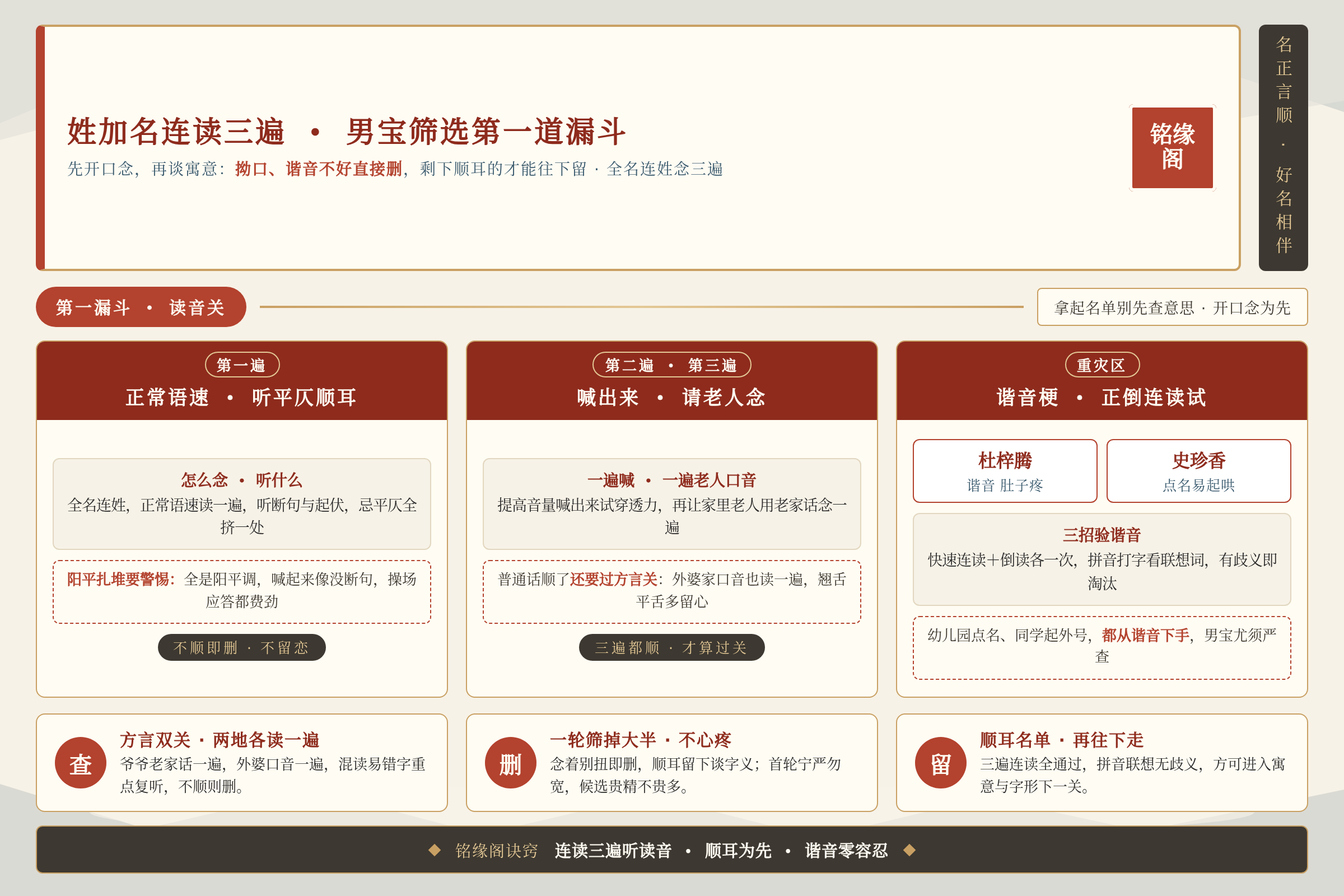 姓加名连读三遍能听出拗口和谐音问题是男宝筛选的第一道漏斗